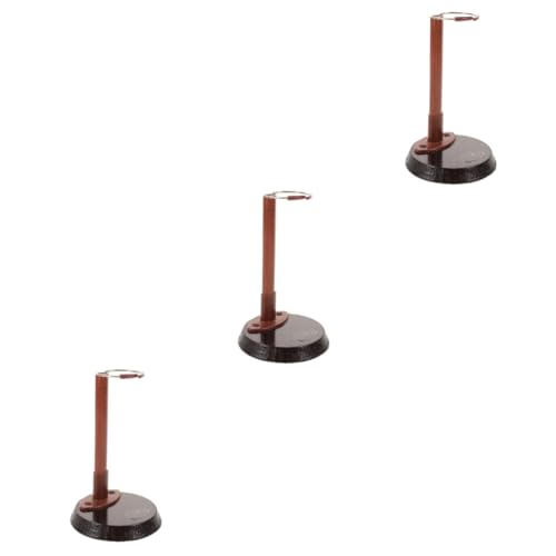 Ciieeo 3 Stück stehen für Zahlen Puppenständer Puppen für Anzeige Puppenträger Stand Mädchen Figure Toy Rack Sockel für die Präsentation von Figuren Spielzeugfigurenständer Plastik von Ciieeo