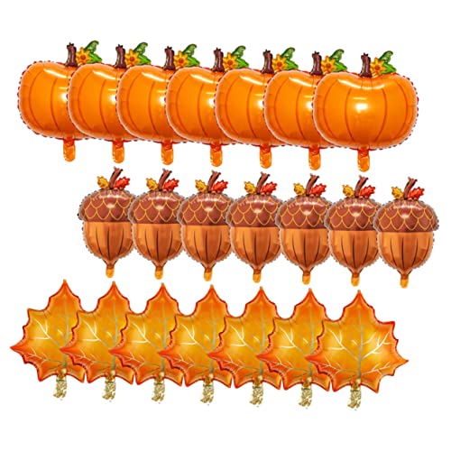 Ciieeo 30 Stück Folienballons Danksagung Neonballons Dekorationen Kürbisse Goldballons babyshowerparty thanksgiving dekoration dekorativer Luftballon Thanksgiving-Ballon Aluminiumfolie Ciieeo 30 Stück Folienballons Danksagung Neonballons Dekorationen Kürbisse Goldballons babyshowerparty thanksgiving dekoration dekorativer Luftballon Thanksgiving-Ballon Aluminiumfolie von Ciieeo