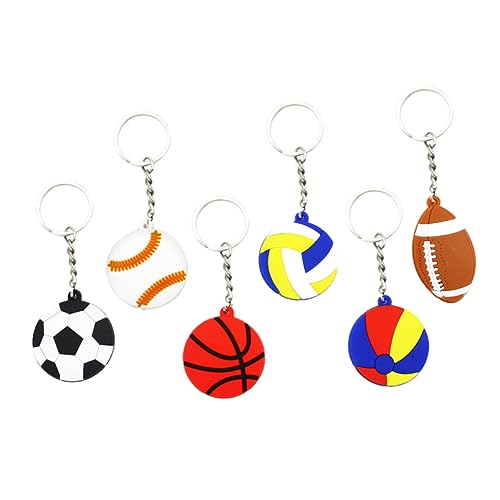 Ciieeo 30 Stück Teiliges PVC Sport Schlüsselanhänger mit Fußball Baseball Basketball Volleyball Strandball Rugby Vielseitig als Taschenanhänger Partygeschenk Geschenkidee für Sportfans Ciieeo 30 Stück Teiliges PVC Sport Schlüsselanhänger mit Fußball Baseball Basketball Volleyball Strandball Rugby Vielseitig als Taschenanhänger Partygeschenk Geschenkidee für Sportfans von Ciieeo