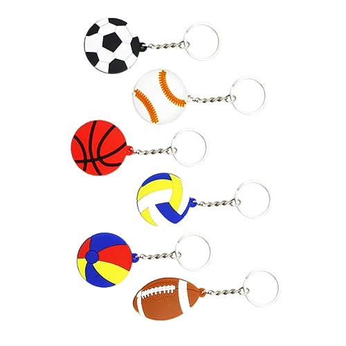 Ciieeo 30 Stück Teiliges Sportschlüsselanhänger aus Robustem PVC mit Fußball Baseball Basketball Volleyball Strandball und Rugby Vielseitig als Taschenanhänger Party Mitgebsel und für Ciieeo 30 Stück Teiliges Sportschlüsselanhänger aus Robustem PVC mit Fußball Baseball Basketball Volleyball Strandball und Rugby Vielseitig als Taschenanhänger Party Mitgebsel und für von Ciieeo