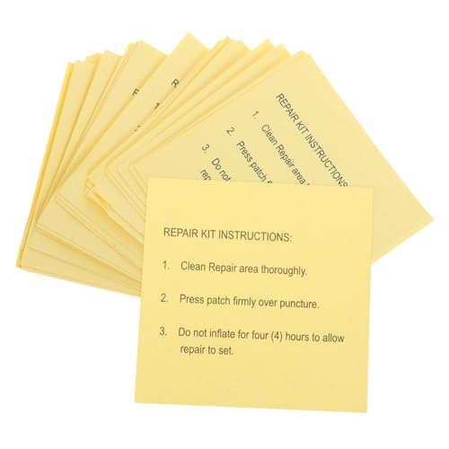 Ciieeo 30 Stück wasserdichtes Klebeband Pool-Patch-Reparatur-Kit Vinyl-Reparaturband Reparaturflicken für Daunenjacken Reparatur von Luftmatratzenbändern Kanaldichtung Papier Weiß von Ciieeo