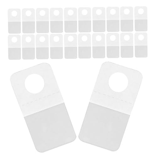 Ciieeo 300 Stück Hängeetiketten aus Kunststoff Klare Kleberhaken Hanger -Tags Laschenhaken klebrige Registerkarten löschen Klebstoff Hang Tabs selbstklebende Bilderhaken PVC Transparent von Ciieeo