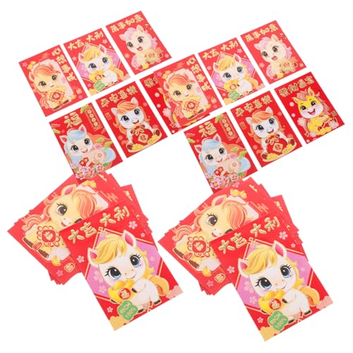 Ciieeo 300 Stück Kreative Rote Umschläge Jahr Des Pferdes Traditionelle Hong Bao Geldumschläge für Chinesisches Neujahr Frühlingsfest Hochzeit Geburtstag Feierlichkeiten Ciieeo 300 Stück Kreative Rote Umschläge Jahr Des Pferdes Traditionelle Hong Bao Geldumschläge für Chinesisches Neujahr Frühlingsfest Hochzeit Geburtstag Feierlichkeiten von Ciieeo