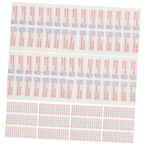 Ciieeo 3000 Stück Selbstklebende Warnaufkleber für Abziehfilm aus Synthetikpapier Einfache Anwendung und Mühelose Entfernung für Schutzfolien und Glatte Oberflächen von Ciieeo