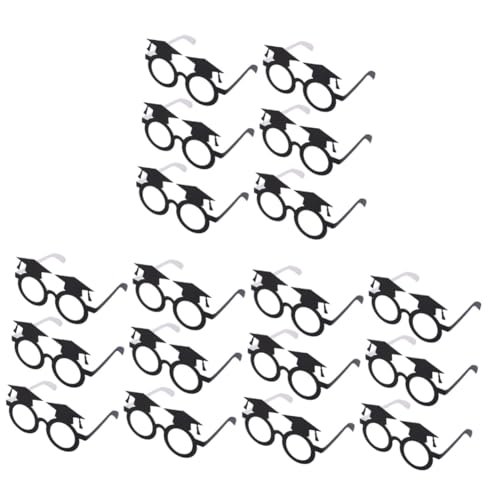 Ciieeo 36 Stk Papierbrillen-Party faschingsbrille karnevalsbrille Abschlussbrille Geschenke für die Abschlussfeier Gläser Neuheitsbrille für den Abschluss Partybrille bilden Kleidung von Ciieeo