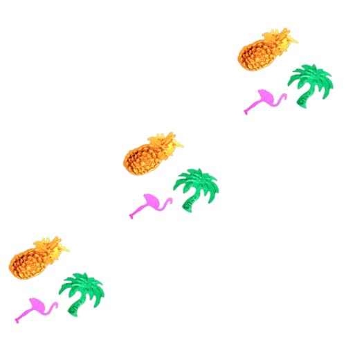 Ciieeo 3St glitzerndes Konfetti mottoparty hawaii flamingo party Flamingo Dekoration Tropische Dekoration hawaiianisches Partykonfetti Luau-Party-Konfetti Ananas Requisiten Bankett von Ciieeo