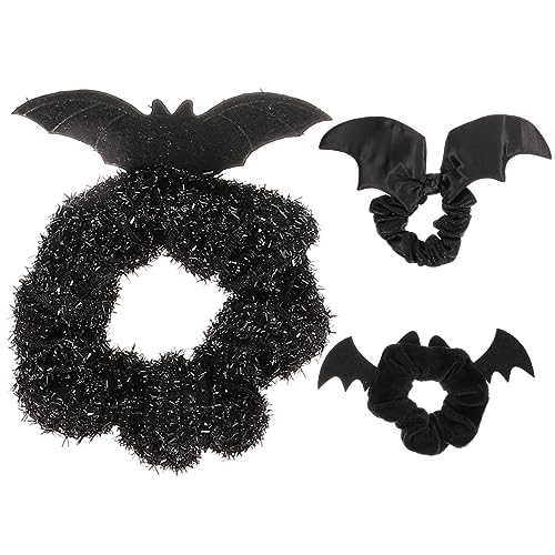 Ciieeo 3Stücke Halloween Haargummis Elastische Haargummis mit Fledermaus Damen Haarschmuck für Haar Accessoires für Halloween Feiern und Tägliches Styling Ciieeo 3Stücke Halloween Haargummis Elastische Haargummis mit Fledermaus Damen Haarschmuck für Haar Accessoires für Halloween Feiern und Tägliches Styling von Ciieeo