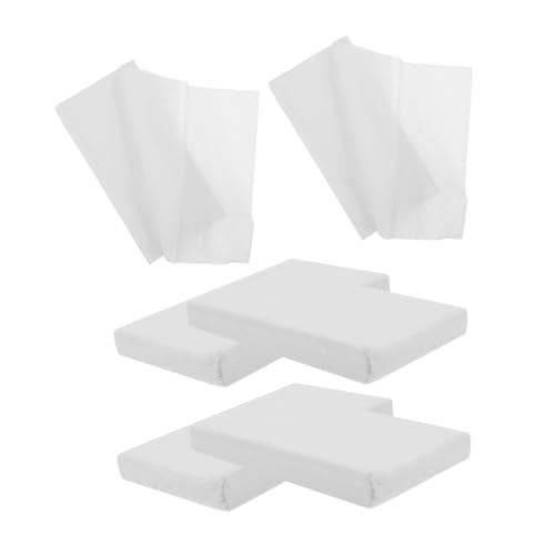 Ciieeo 4 Autogewebe Tasche auto servietten Nachfüllung für auto seidenpapier auto gewebe Zellstoffpapier Gesichtsservietten Gesichtsgewebe Zellstoffgewebe Weiß von Ciieeo