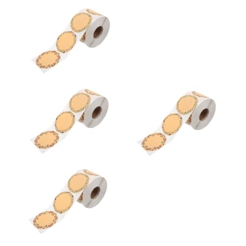 Ciieeo 4 Rollen Geschenkname Tag Etikett Abnehmbare Aufkleber Gruß Verpackung Selbst Taschen Klebrig Dekoration Aufkleber Aus Papier Urlaubsumschlagsdichtungsaufkleber Kraftpapier Ciieeo 4 Rollen Geschenkname Tag Etikett Abnehmbare Aufkleber Gruß Verpackung Selbst Taschen Klebrig Dekoration Aufkleber Aus Papier Urlaubsumschlagsdichtungsaufkleber Kraftpapier von Ciieeo
