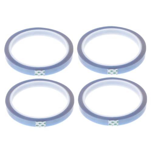 Ciieeo 4 Rollen Hitzebeständiges Klebeband für Sublimation Hochtemperatur Tape für Wärmeübertragung DIY Projekte Ausgezeichnete Haftung ohne Rückstände von Ciieeo