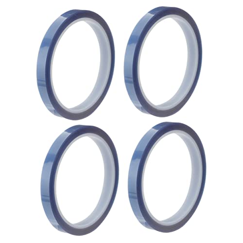 Ciieeo 4 Rollen Hitzebeständiges Klebeband für Sublimation für Hohe Temperaturen ohne Rückstände für DIY Projekte Thermodruck Langlebig Vielseitig Einsetzbar von Ciieeo