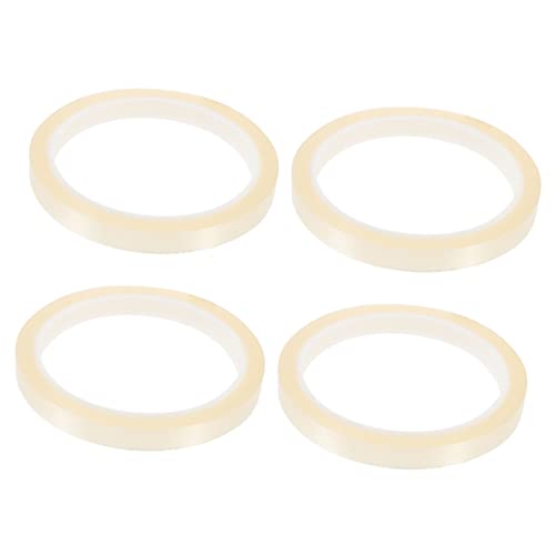 Ciieeo 4 Rollen Hitzebeständiges Klebeband für Wärmeübertragung Transparentes Hochtemperaturband für Elektronik Sublimation Diy Projekte ohne Rückstände Temperaturbeständig von Ciieeo