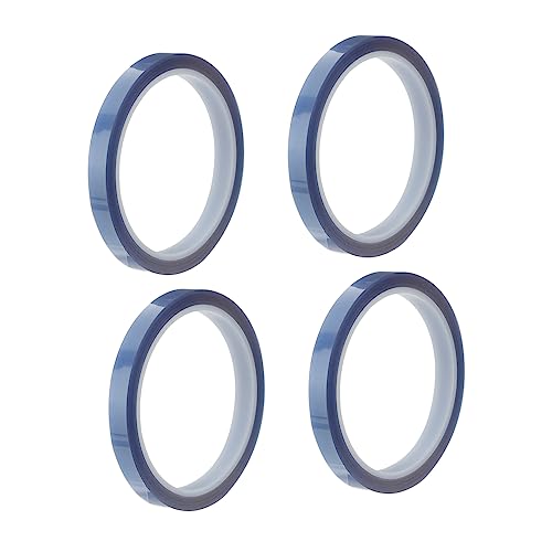 Ciieeo 4 Rollen Hochtemperaturband Hitzeresistentes Klebeband für Sublimationspressen Rückstände für Elektronik Pcb Schutz von Ciieeo