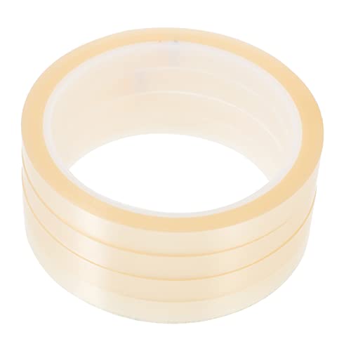 Ciieeo 4 Rollen hitzebeständiges Klebeband elektrisches Band Isolierung Thermal- Sublimation von Wärmebändern Sublimationswärmeband Polyesterband Hochtemperaturbeständiger Transparent von Ciieeo