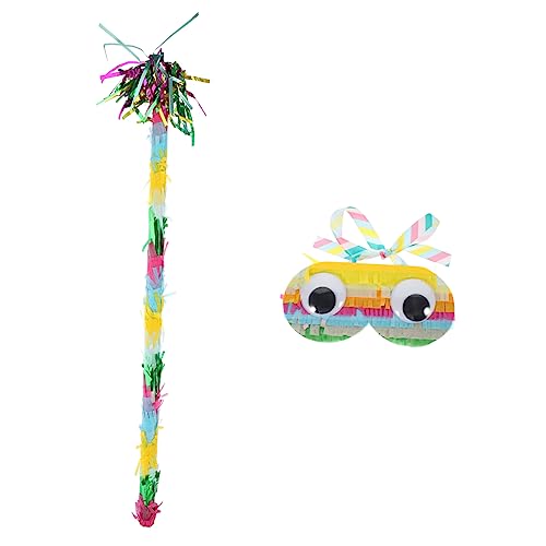 Ciieeo 4 Sätze Piñata Partyspielzubehör mexikanisches Dekor Mädchenspielzeug Kinderspielzeug Spielzeuge Gläser Dekoration für Geburtstagsfeiern Pinata-Brille für Kinder Füllung Requisiten von Ciieeo