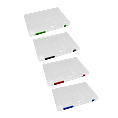 Ciieeo 4 Stück Boxen Aktenaufbewahrungsbox A4-Umschlag Kunststoff-Taschenordner Papierordner Dokumenten-Aufbewahrungsbox A4-Seitenschutz Reißverschluss-Umschläge von Ciieeo