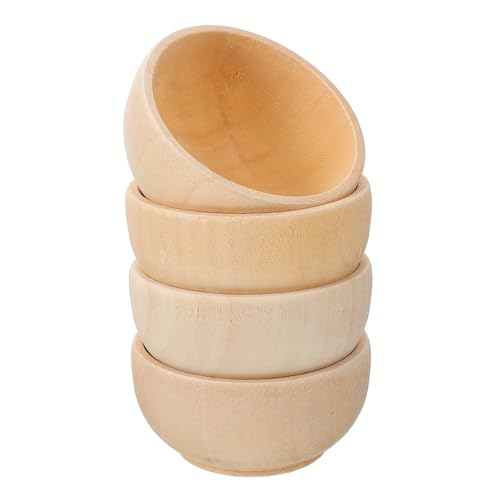 Ciieeo 4 Stück Diy Holzschalen Set Teilig Leere Holzschalen für Mikrolandschaften Individuell Gestaltbar für Dekoration und Kreative Bastelprojekte von Ciieeo