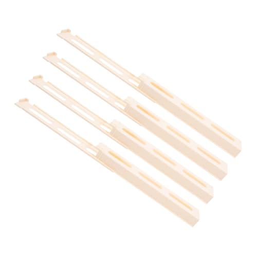 Ciieeo 4 Stück Domino- Zugspielzeug Dominos Für Dominosteine ​​für Domino-Spiel Dominoständer Bauen Dominozug Für Kinderspiele Beige Plastik von Ciieeo