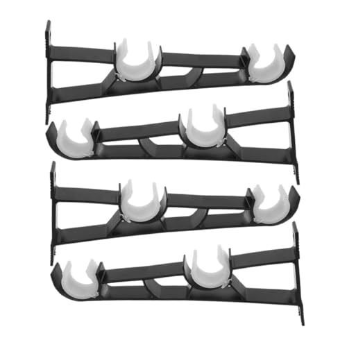 Ciieeo 4 Stück Doppel Gardinenstangenhalter Teiliges Stabile Wandmontage Vielseitig Einsetzbar Design Eleganter Schwarzer Finish für Vorhänge Wohnräumen und Ciieeo 4 Stück Doppel Gardinenstangenhalter Teiliges Stabile Wandmontage Vielseitig Einsetzbar Design Eleganter Schwarzer Finish für Vorhänge Wohnräumen und von Ciieeo