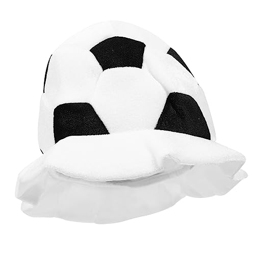 Ciieeo 4 Stück Fußballspielkappen Fußballkappen Neuheit-partyhüte Hüte Anziehen Neuartige Tierhüte Wandorganisator Erwachsene Hut Kleid Fußballhut Dekor Erwachsener Plüsch Geschenk Kind von Ciieeo