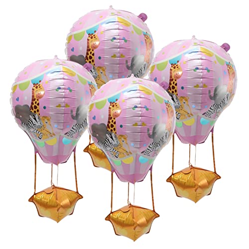Ciieeo 4 Stück Heißluftballon Dekorative Luftballons Geburtstagsdekorationen Party wand polsterung hochzeitsdekoration Luftballons für Geburtstagsfeiern Ballons Aluminiumfolie Rosa Ciieeo 4 Stück Heißluftballon Dekorative Luftballons Geburtstagsdekorationen Party wand polsterung hochzeitsdekoration Luftballons für Geburtstagsfeiern Ballons Aluminiumfolie Rosa von Ciieeo