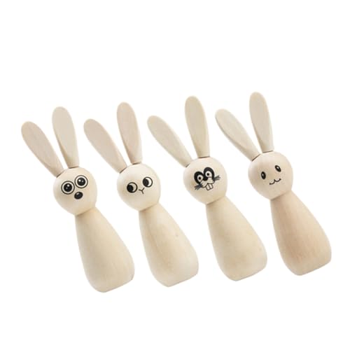 Ciieeo 4 Stück Kaninchen-Verzierung Holzhasenfigur unfertiger Holzhase unfertiger Hase aus Holz DIY Rohling Hase aus unbehandeltem Holz Holzdekoration Hase hölzern Ciieeo 4 Stück Kaninchen-Verzierung Holzhasenfigur unfertiger Holzhase unfertiger Hase aus Holz DIY Rohling Hase aus unbehandeltem Holz Holzdekoration Hase hölzern von Ciieeo
