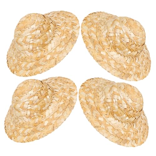 Ciieeo 4 Stück Miniatur Strohhüte Handgefertigte DIY Puppenhüte aus Geflochtenem Stroh Leichte und Robuste Mini Mützen für Bastelprojekte und Puppendekorationen Ciieeo 4 Stück Miniatur Strohhüte Handgefertigte DIY Puppenhüte aus Geflochtenem Stroh Leichte und Robuste Mini Mützen für Bastelprojekte und Puppendekorationen von Ciieeo