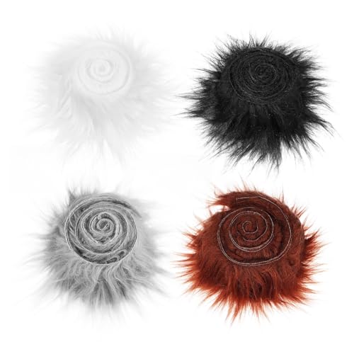 Ciieeo 4 Stück Teiliges Faux Fur Band in Hellgrau Kaffee Weiches Flauschiges Kunstfellband für DIY Bastelarbeiten Fellimitat Dekor für Kleidung Masken Wohnaccessoires Ciieeo 4 Stück Teiliges Faux Fur Band in Hellgrau Kaffee Weiches Flauschiges Kunstfellband für DIY Bastelarbeiten Fellimitat Dekor für Kleidung Masken Wohnaccessoires von Ciieeo