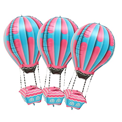 Ciieeo 4 Stück Teiliges Heißluftballon Aluminiumfolie Luftballons Rosa Hot Air Balloon Deko für Kindergeburtstag Shower Hochzeit Party Ciieeo 4 Stück Teiliges Heißluftballon Aluminiumfolie Luftballons Rosa Hot Air Balloon Deko für Kindergeburtstag Shower Hochzeit Party von Ciieeo