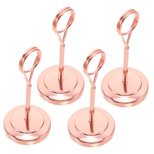 Ciieeo 4 Stück Teiliges Tischkartenhalter aus Hochglänzendem Roségold Tischnummernhalter für Restaurant Hotel und Besondere Anlässe für Luxuriöse Tischdekoration Ciieeo 4 Stück Teiliges Tischkartenhalter aus Hochglänzendem Roségold Tischnummernhalter für Restaurant Hotel und Besondere Anlässe für Luxuriöse Tischdekoration von Ciieeo