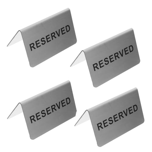 Ciieeo 4 Stück Tischschild aus Edelstahl Oh Tischschild reserviert Bank Reservierte Schilder für Restauranttische reservierte Schilder für Hochzeitsstühle Rostfreier Stahl Ciieeo 4 Stück Tischschild aus Edelstahl Oh Tischschild reserviert Bank Reservierte Schilder für Restauranttische reservierte Schilder für Hochzeitsstühle Rostfreier Stahl von Ciieeo
