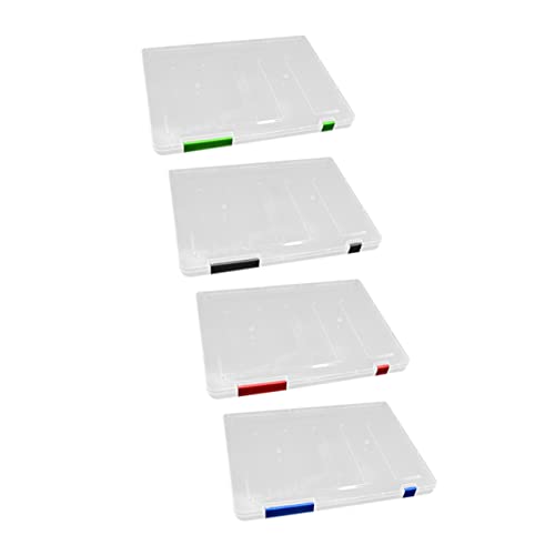 Ciieeo 4 Stücke Boxen Datei Aufbewahrungsbox Aktenkoffer Papierschutz Für Dokumente Aufbewahrungstasche Für Dokumente Dateispeicherorganisator Papierordner A4 Schutzplatte Plastik Tragbar von Ciieeo