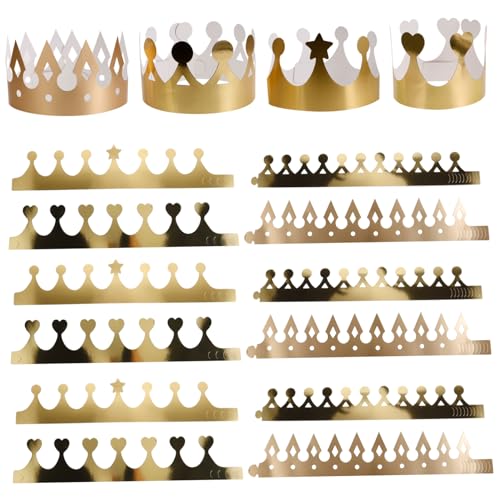 Ciieeo 40 Stück Teiliges König Goldene Roségold Geburtstagskrone Stabile Partyhüte für Geburtstagsparty DIY Partydekoration Rutschfeste für Mädchen Jungen Ciieeo 40 Stück Teiliges König Goldene Roségold Geburtstagskrone Stabile Partyhüte für Geburtstagsparty DIY Partydekoration Rutschfeste für Mädchen Jungen von Ciieeo