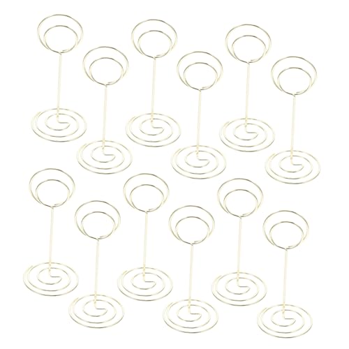 Ciieeo 45 Stück Notizordner Hochzeitsschildständer Memohalter aus Metalldraht Tischbildhalter Kartenhalter für Geburtstagsfeiern Inhaber einer Restaurantkarte Eisendraht Golden Ciieeo 45 Stück Notizordner Hochzeitsschildständer Memohalter aus Metalldraht Tischbildhalter Kartenhalter für Geburtstagsfeiern Inhaber einer Restaurantkarte Eisendraht Golden von Ciieeo