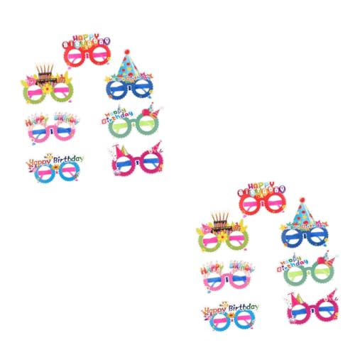 Ciieeo 48 Stk Partybrille Sonnenbrillen für Mädchen Kindergeburtstagsbrille ' party decorations party mitgebsel kinder schnapsgläser geburtstag brillenfassungen Brillen aus Papier von Ciieeo