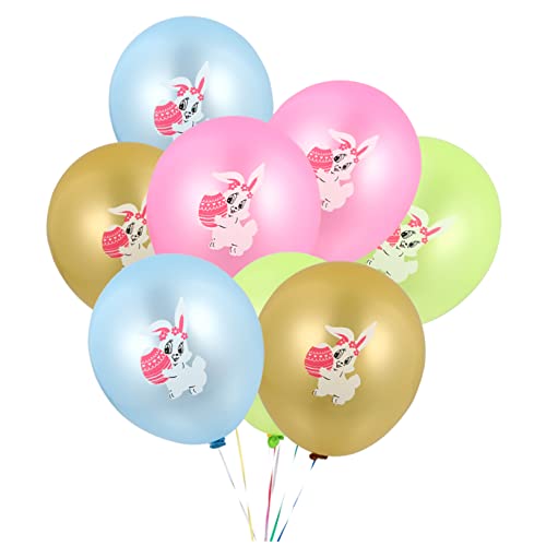 Ciieeo 48 Stk Kaninchen-latexballon Osterparty Dekoration Ostern Dekorativer Ballon Latexballons Grüne Luftballons Osterpartyzubehör Frühlingsdeko Bankett Requisiten Emulsion Karikatur von Ciieeo