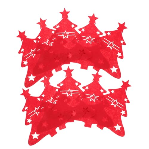 Ciieeo 48 Stück Teiliges Weihnachts-besteckhalter Stabilem Filz Rote Bestecktaschen mit Weihnachtsbaum-Design Weiche Gabel Löffel-aufbewahrungstaschen für Festliche Tischdekoration Ciieeo 48 Stück Teiliges Weihnachts-besteckhalter Stabilem Filz Rote Bestecktaschen mit Weihnachtsbaum-Design Weiche Gabel Löffel-aufbewahrungstaschen für Festliche Tischdekoration von Ciieeo