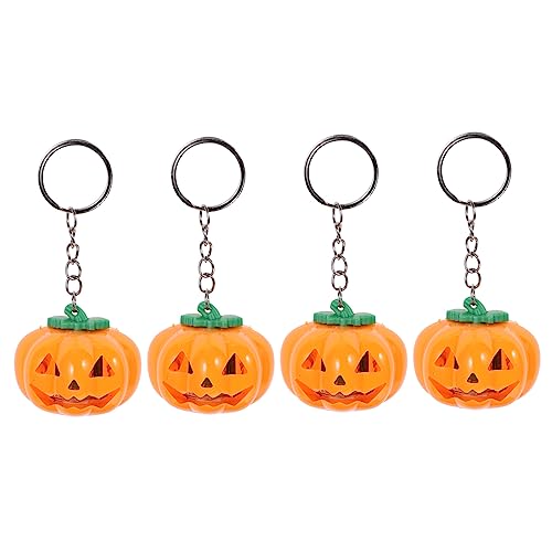 Ciieeo 4Stücke Glühende Kürbis Schlüsselanhänger Halloween Taschenbaumler aus Langlebigem Dekorative Schlüsselringe für Halloween Partys und Ciieeo 4Stücke Glühende Kürbis Schlüsselanhänger Halloween Taschenbaumler aus Langlebigem Dekorative Schlüsselringe für Halloween Partys und von Ciieeo