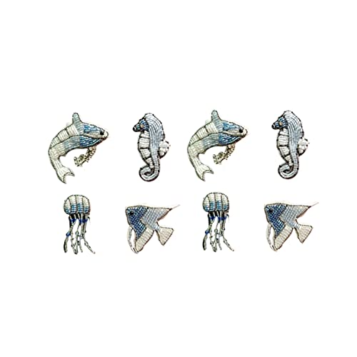 Ciieeo 4stücke Handgemachte Patches Delikate Meeresmotive Delfin Qualle Seepferdchen Goldfisch Für Kleidung Und Accessoires Zum Aufnähen Jeans Taschen Und Hüte Ciieeo 4stücke Handgemachte Patches Delikate Meeresmotive Delfin Qualle Seepferdchen Goldfisch Für Kleidung Und Accessoires Zum Aufnähen Jeans Taschen Und Hüte von Ciieeo
