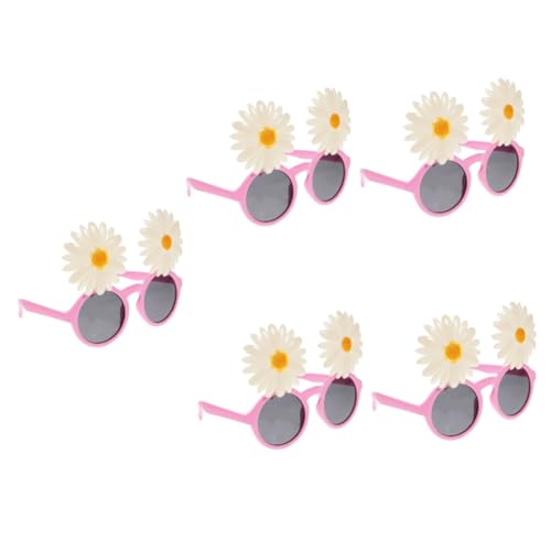 Ciieeo 5 Paare Hawaiian Partybrille mit Blumenmotiv Lustige Sonnenbrille für Festivals Geburtstagsfeiern und Fotorequisiten Leicht Robust und Stylisch für Tropische Anlässe und Maskeraden von Ciieeo