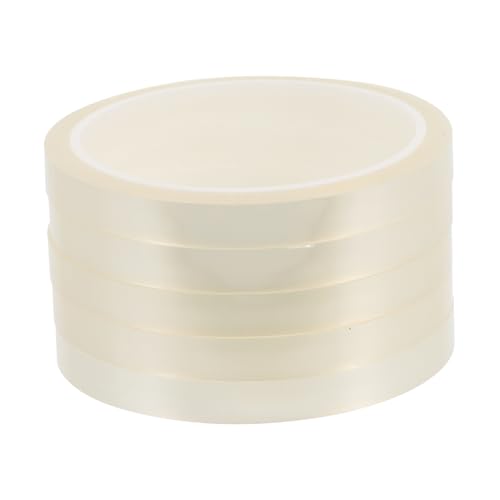 Ciieeo 5 Rollen Hitzebeständiges Klebeband Hochtemperatur Transferband für Sublimation Isolierband für Elektronik Diy Reparaturen Rückstandsfreies Pet Tape Einfach zu Handhaben von Ciieeo