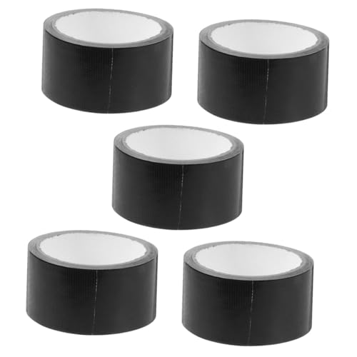 Ciieeo 5 Sätze Starkes Band Stoff Teppich Fabrikreparaturband Streifen Handwerk Gewebeband Bodenreparaturband Bodenmatte Multifunktionales Klebeband Mullfaser Schwarz 2 Rollen * 5 von Ciieeo