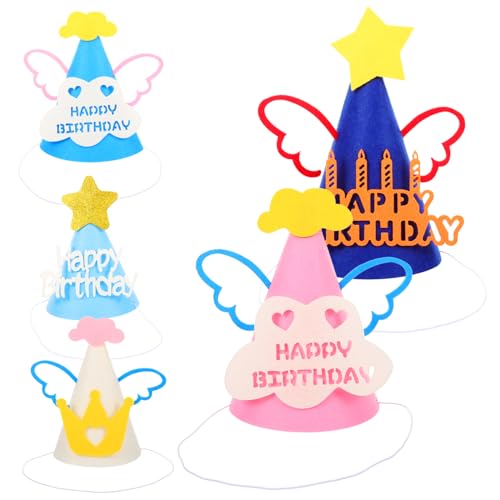 Ciieeo 5 Stück Geburtstagshut Geburtstagsmütze für Party-Kopfbedeckung Partyhüte für Erwachsene partyhüte party sachen Holiday Hats Kinderparty Gefälligkeiten Stoff Ciieeo 5 Stück Geburtstagshut Geburtstagsmütze für Party-Kopfbedeckung Partyhüte für Erwachsene partyhüte party sachen Holiday Hats Kinderparty Gefälligkeiten Stoff von Ciieeo