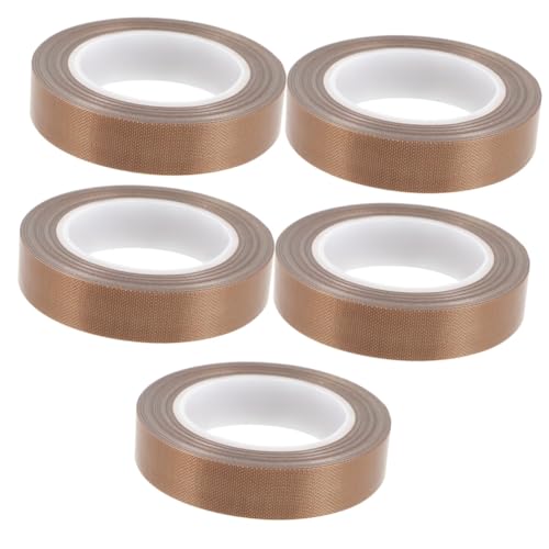 Ciieeo 5 Stück Handversiegelung Klebeband Ptfe Tape für Vakuumierer Hitzebeständiges Band für Hand Vakuumversiegelung Kompatibel mit Meisten Geräten Einfach Anzuwenden Langlebig von Ciieeo