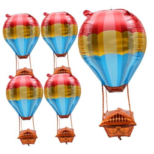 Ciieeo 5 Stück Heißluftballon aus Aluminiumfolie für Geburtstagsfeiern Babypartys und Hochzeiten Lebensechte Gestaltung zu Dekorieren Ciieeo 5 Stück Heißluftballon aus Aluminiumfolie für Geburtstagsfeiern Babypartys und Hochzeiten Lebensechte Gestaltung zu Dekorieren von Ciieeo