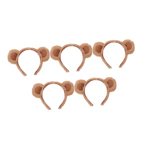 Ciieeo 5 Stück Kuscheliges Bärenohren Stirnband Plüsch Tierkostüm Zubehör für Frauen Cosplay Accessoires für Halloween und Valentinstag Ciieeo 5 Stück Kuscheliges Bärenohren Stirnband Plüsch Tierkostüm Zubehör für Frauen Cosplay Accessoires für Halloween und Valentinstag von Ciieeo
