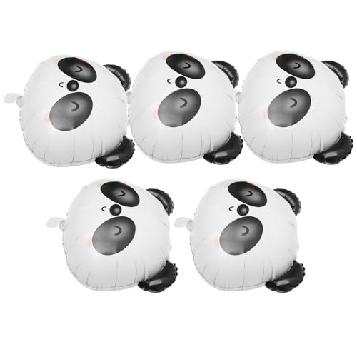 Ciieeo 5 Stück Panda Folienballons Cartoon Tierballons für Partys Geburtstagsdeko und Bühnenverschönerung Langlebig und Sicher für Kinderfeiern von Ciieeo