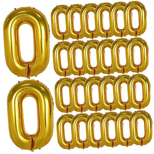 Ciieeo 90er Party Ballonkette 50 Stück Kettenballons Aluminiumfolie Geburtstagsparty Zubehör von Ciieeo