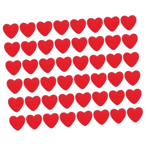 Ciieeo 50 Stück Herzförmige Holzstücke Dekorationen Scrapbooking Valentinstag Bastel-Tags von Ciieeo
