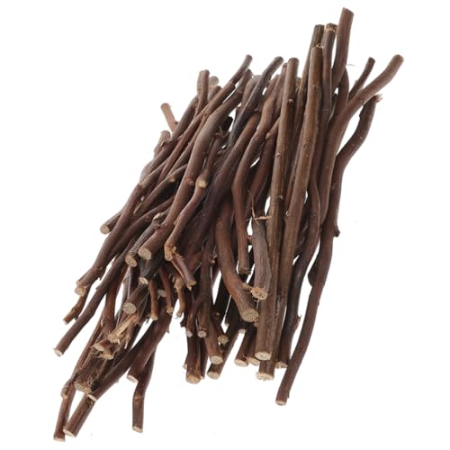 Ciieeo 50 Stück Holzstäbchen Natürliche Holzsticks für Bastelarbeiten Diy Deko Foto Requisiten Braun für Kreative Projekte und Handwerkskunst von Ciieeo